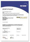 TÜV-Zertifizierung für das SGU-Managementsystem SCC